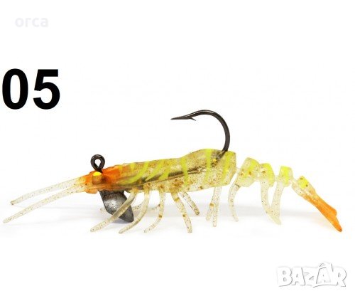 Силиконова скарида за морски джиг - SeaBuzz Crazy Shrimp, снимка 5 - Такъми - 40898796