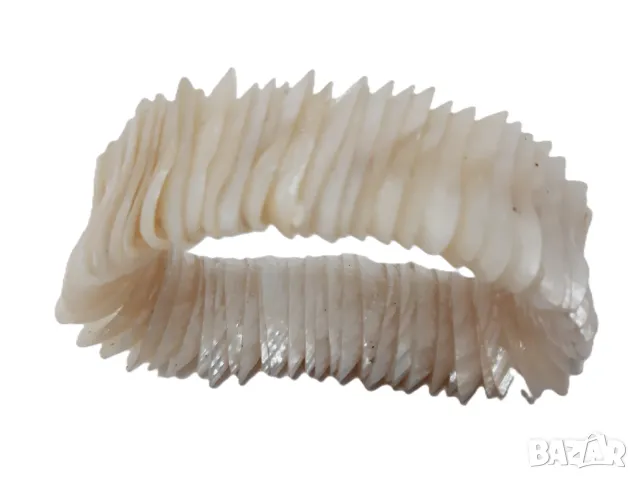Винтидж гривна от ламели естествен седеф (1.4), снимка 6 - Антикварни и старинни предмети - 49149075