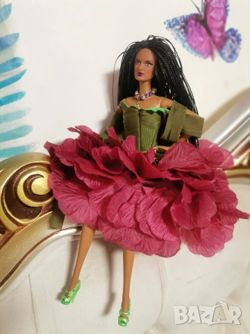 Разкошна модна кукла с дизайнерска рокля, снимка 3 - Кукли - 53839927