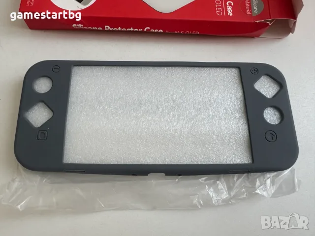 Силиконов кейс Mim за Nintendo Switch OLED - grey, снимка 2 - Аксесоари - 56329910