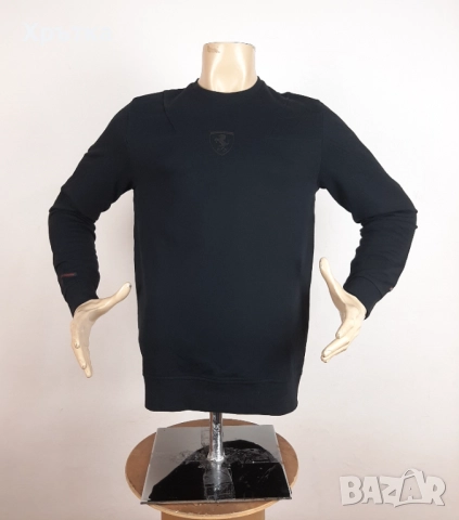 Scuderia Ferrari Crew Sweatshirt - Оригинална мъжка блуза размер S-M, снимка 2 - Блузи - 52829332
