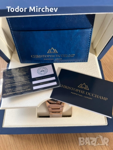 Швейцарски часовник Christophe Duchamp , снимка 2 - Мъжки - 52790239