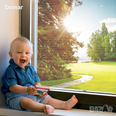 Самозалепваща мрежа / комарник 130 см х 150 см против насекоми, снимка 7 - Други - 41611414