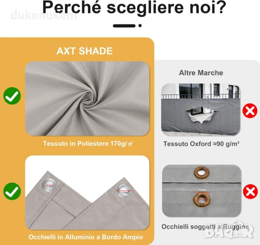 Балконска предпазна преграда, параван за уединение 80х1000 см, снимка 7 - Други - 53382063