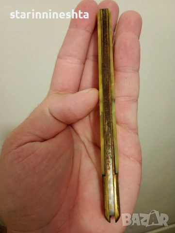 гравирано дегустационно старо джобно ножче нож джобна ножка, снимка 6 - Антикварни и старинни предмети - 53209443