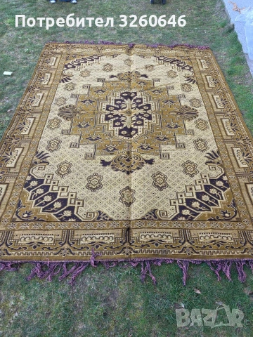 Двулицев вълнен килим, снимка 4 - Килими - 53770110