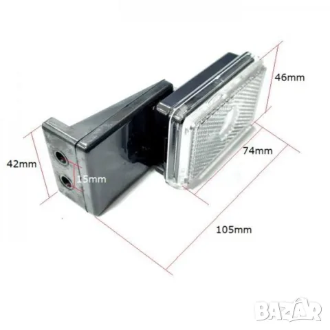 Бял габарит 12 V за камион и ремарке, снимка 6 - Аксесоари и консумативи - 55864215