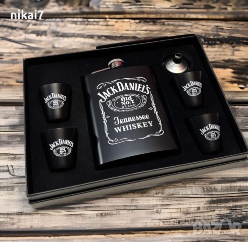 мъжки подаръчен комплект Jack Daniels _павурче+чаши за алкохол, снимка 4 - Подаръци за мъже - 42081007