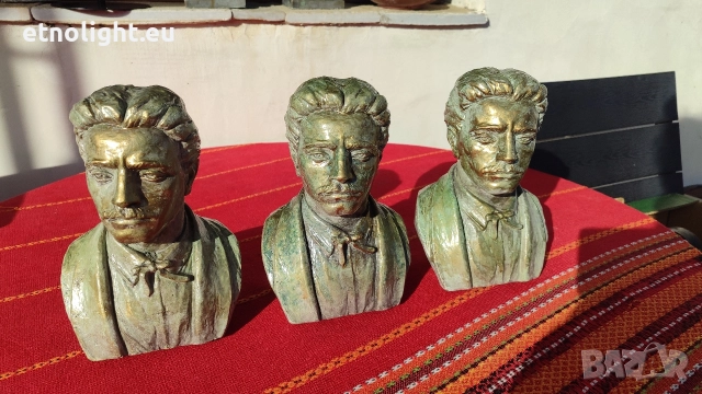 Бюстове на Христо Ботев и Васил Левски изработени от майстор от бетон , снимка 6 - Статуетки - 52747652