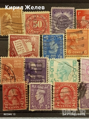 Стари пощенски марки от цял свят смесени АМЕРИКАНСКИ ПРЕЗИДЕНТИ за КОЛЕКЦИЯ 51964, снимка 2 - Филателия - 53208047