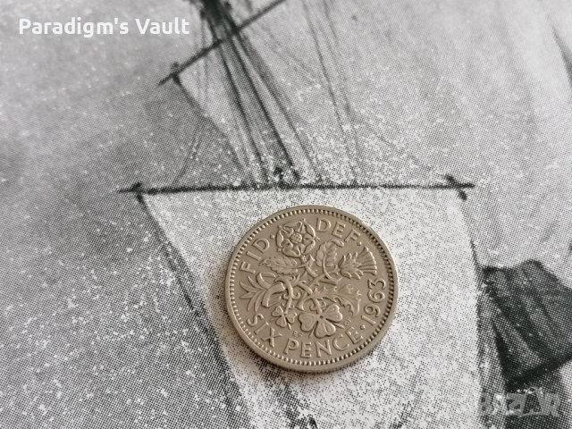 Монета - Великобритания - 6 пенса | 1963г., снимка 1 - Нумизматика и бонистика - 41670500
