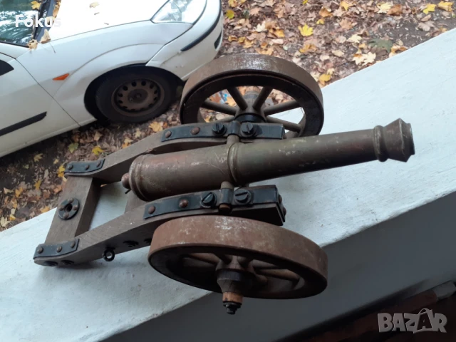 Невероятно желязно оръдие топ гаубица тежко и масивно, снимка 2 - Антикварни и старинни предмети - 50909950