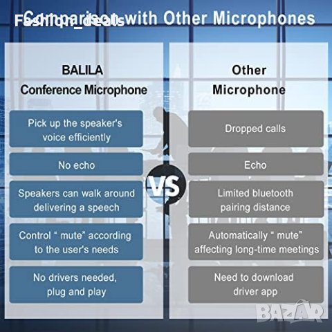 Нов Безжичен конферентен високоговорител/5 приемника Микрофон/USB-C/Онлайн срещи, снимка 4 - Друга електроника - 41164133