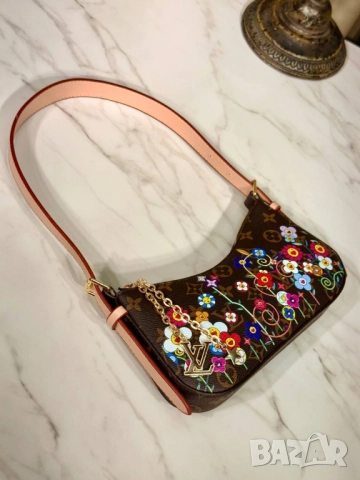 чанти Lv LOUIS VUITTON Pochette LV Bloom ↔️ 24 cm ↕️ 10 cm , снимка 9 - Чанти - 51782363