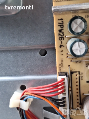 POWER 17PW26-4 V.1 100409 за 32-инчов телевизор TELEFUNKEN Модел T32R900 DVB-T , с дисплей V315B5-L0, снимка 2 - Части и Платки - 51876492