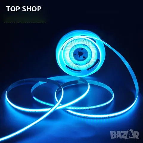 COB LED лентови светлини 5M RGB, 576 LEDs/m CRI 90+ DC12V (захранването не е включено), снимка 4 - Лед осветление - 49511622