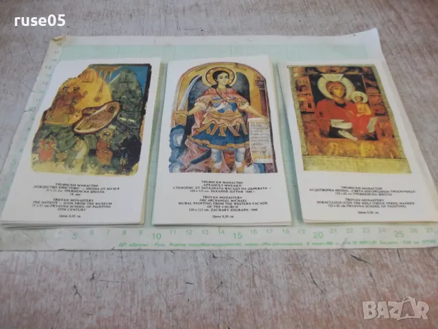 Лот от 44 бр. картички на икони от троянския манастир нови, снимка 6 - Филателия - 49414091