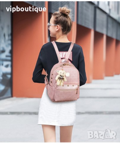 Черна Дамска Раница Комплект, снимка 10 - Раници - 41472960