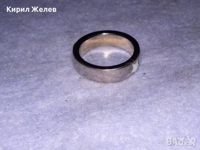 КРАСИВ СТИЛЕН НИКЕЛИРАН МЕДЕН АРТ ПРЪСТЕН с ЕМАЙЛИРАНИ ЗВЕЗДИЧКИ 38639, снимка 10 - Пръстени - 41649085