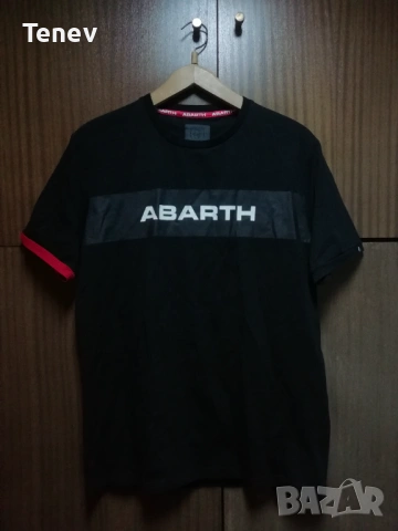 Abarth оригинална тениска фланелка Абарт мъжка черна XL 