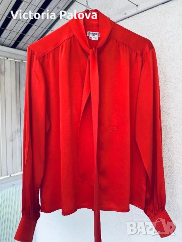 HAUTE COUTURE, висша мода блуза CÉLINE коприна, снимка 1 - Ризи - 41631443