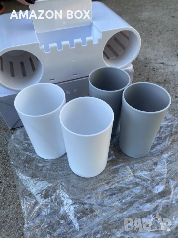 Диспенсър за паста за зъби с 4 чаши, снимка 6 - Органайзери - 52127707