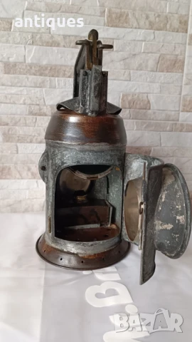 Стар немски ЖП фенер - 1940 година - WWII, снимка 8 - Антикварни и старинни предмети - 50625731