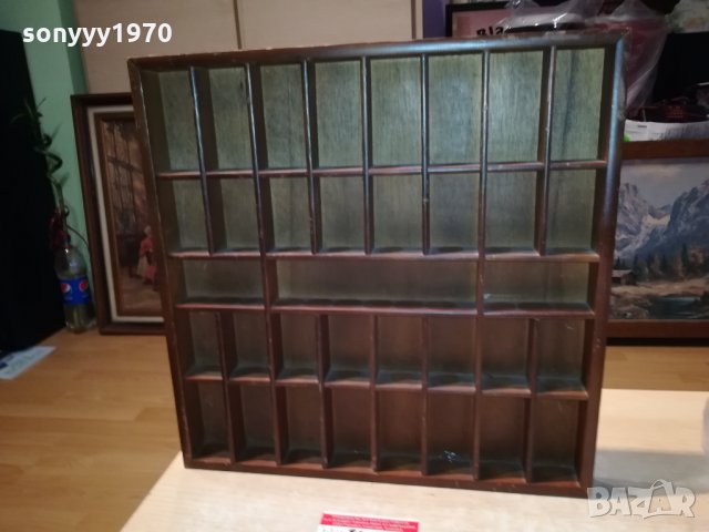 дървена кутия за фигурки за стена 1510211940, снимка 2 - Антикварни и старинни предмети - 34477486