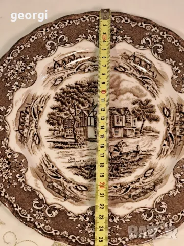 английска порцеланова чиния 25/2, снимка 4 - Чинии - 50050713