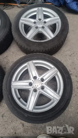 • Продавам ОРИГИНАЛНИ джанти DEZENT 16ки 5х112 с втулки от 66.6 на 57.1 в ДОБРО състояние с гумите, снимка 2 - Части - 50238843