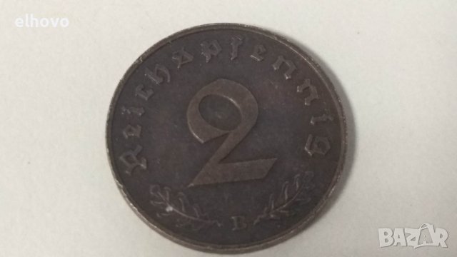 Монета 2 Reichspfennig 1939, снимка 3 - Нумизматика и бонистика - 38864064