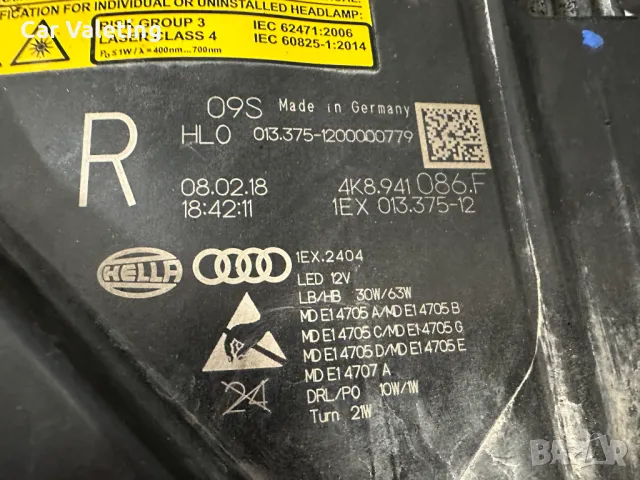 Фар фарове десен Audi A7 S7 RS7 4K RS6 aser far farove Ауди А7 4К РС6, снимка 6 - Части - 49173851