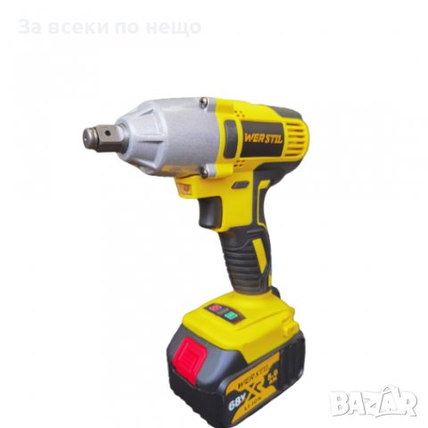 Професионален акумулаторен ударен гайковерт WERSTIL 68V 6AH 350 N/M