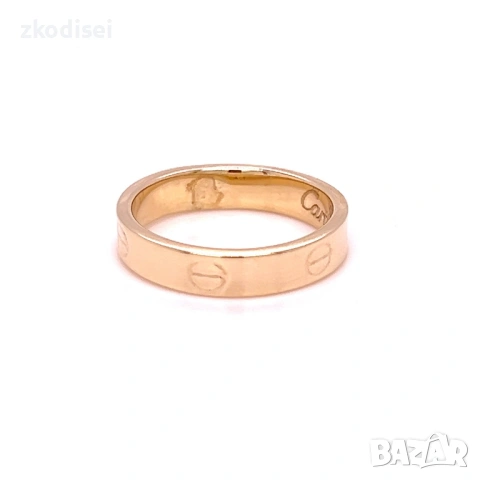 Златен дамски пръстен 1,14гр. размер:53 14кр. проба:585 модел:37779-6, снимка 4 - Пръстени - 53873466