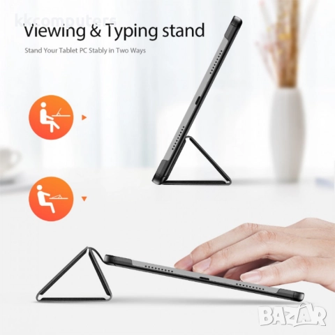 DUX DUCIS Калъф за Pad 10 | Протектор | PU +TPU Stand, Auto Wake/Sleep |Цвят: Черен, Тъмносин, снимка 3 - Калъфи, кейсове - 52085234