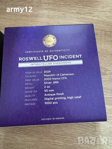 Сребърна монета 2oz., снимка 3 - Нумизматика и бонистика - 52395129