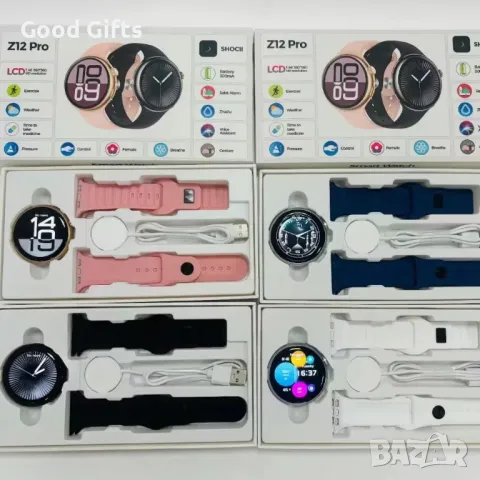 Смарт часовник Z12 Pro с Al Voice Assistant, HD Дисплей, снимка 4 - Смарт часовници - 50206597