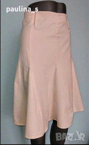 Два броя / Пола с волан / лен и памук , снимка 9 - Поли - 28635526