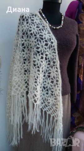 Дамски шалове-ръчно плетиво, снимка 6 - Шалове - 34685406
