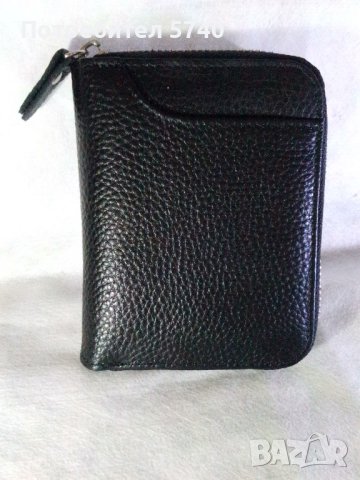 Мъжки портфейл с цип от естествена кожа, снимка 2 - Портфейли, портмонета - 41249003