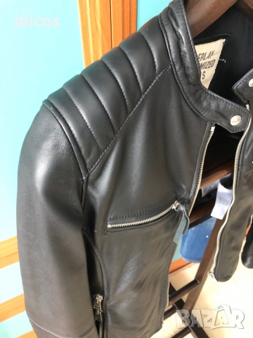 395 лв до 30.11!Replay,марково оригинално естествена кожа яке, снимка 7 - Якета - 36070060