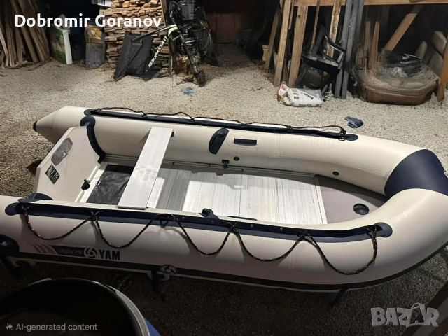 Лодка с двигател YAMAHA, снимка 2 - Воден транспорт - 52860429