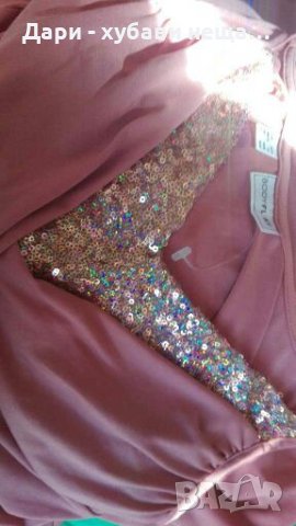 Прелестна рокля, в пепел от рози и нежни пайети👗🍀XS,S,M👗🍀арт.3041, снимка 5 - Рокли - 33833064