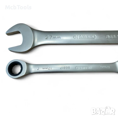 Комплект звездогаечни тресчотни ключове 8 – 32 мм 13 части Hawek, снимка 4 - Други инструменти - 50811399