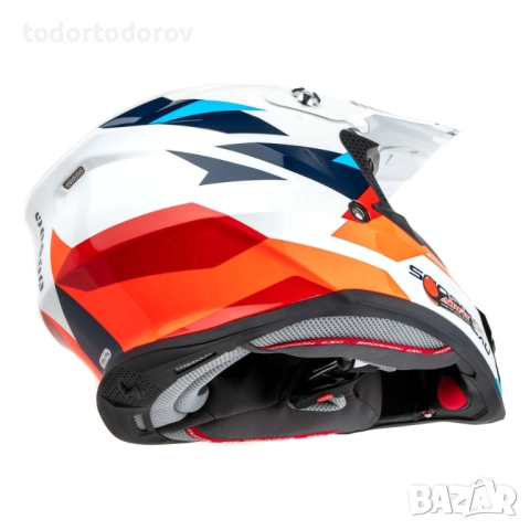 Toп Цена Мотокрос Каска SCORPION VX-16 EVO AIR ROD WHITE, снимка 2 - Аксесоари и консумативи - 52506743