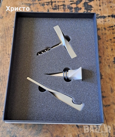 вино комплект аксесоари за вино, снимка 3 - Прибори за хранене, готвене и сервиране - 13204415