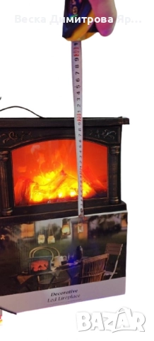 Декоративна коледна камина - уют и празнично настроение във всеки дом, снимка 7 - Отоплителни печки - 52202988