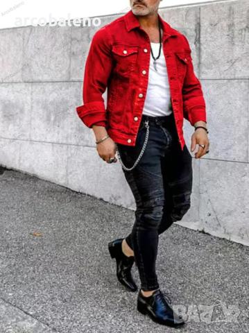 Мъжка ежедневна риза (яке) с много джобове, 6цвята , снимка 4 - Ризи - 44751899