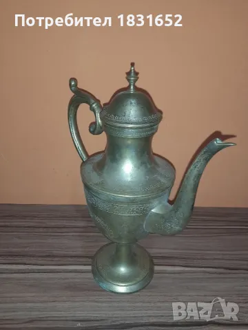 Стар посребрен ибрик, снимка 4 - Антикварни и старинни предмети - 49237028