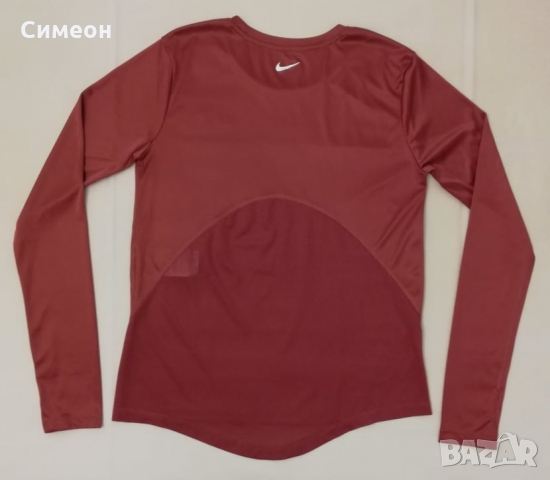 Nike DRI-FIT Miler Top оригинална блуза S Найк спорт фланелка фитнес, снимка 5 - Спортни екипи - 36072550